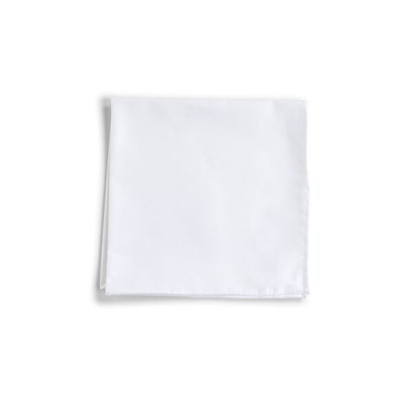 D 4.0 Men White Cotton Pocket Square